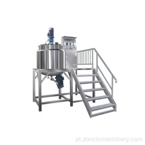 Máquinas de mistura químicas de alta qualidade pomada de vácuo mixer emulsionante 200-500L cremes homogeneizador emulsificador de vácuo